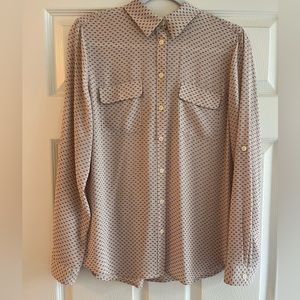 Loft tan blouse